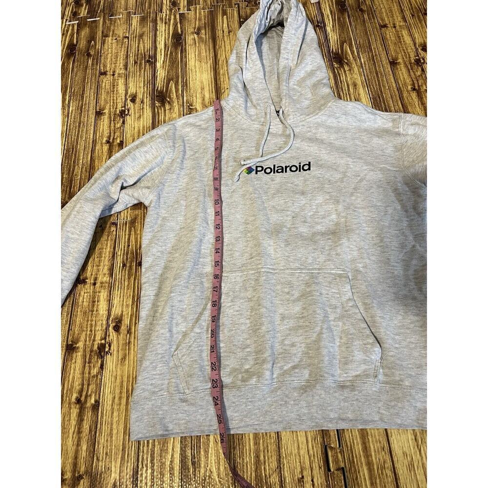 Polaroid Gray Hoodie Unisex Adult Sz Medium - Picture 8 of 9